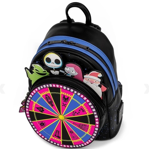 ?❗️LAST ONE❗️Disney Loungefly NBChristmas Oogie Boogie Wheel Mini Backpack main image 8